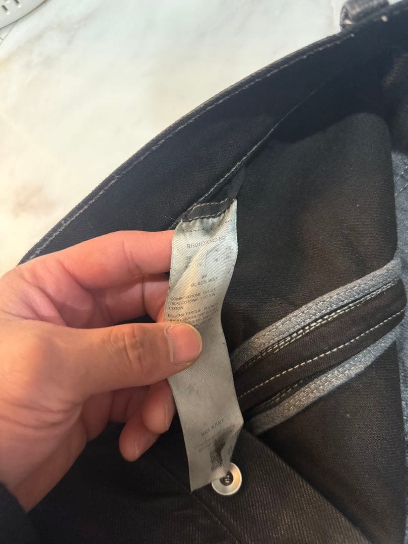 Rick Owens BOLAN BANANA ブラックワックス パンツ