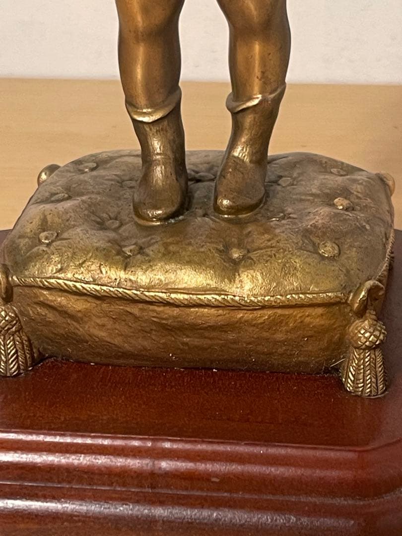 ブロンズ製少女像 メガネ付き