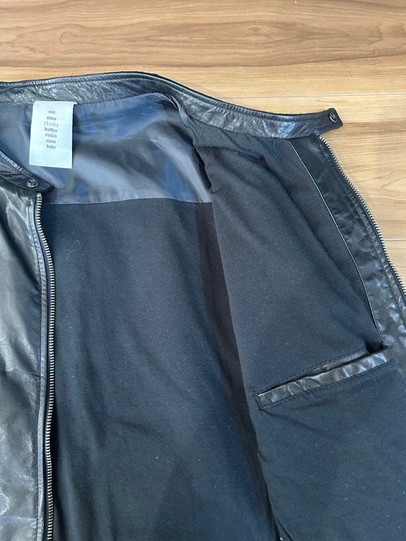 期間限定価格 shama×ナノユニバース　本革レザーライダース