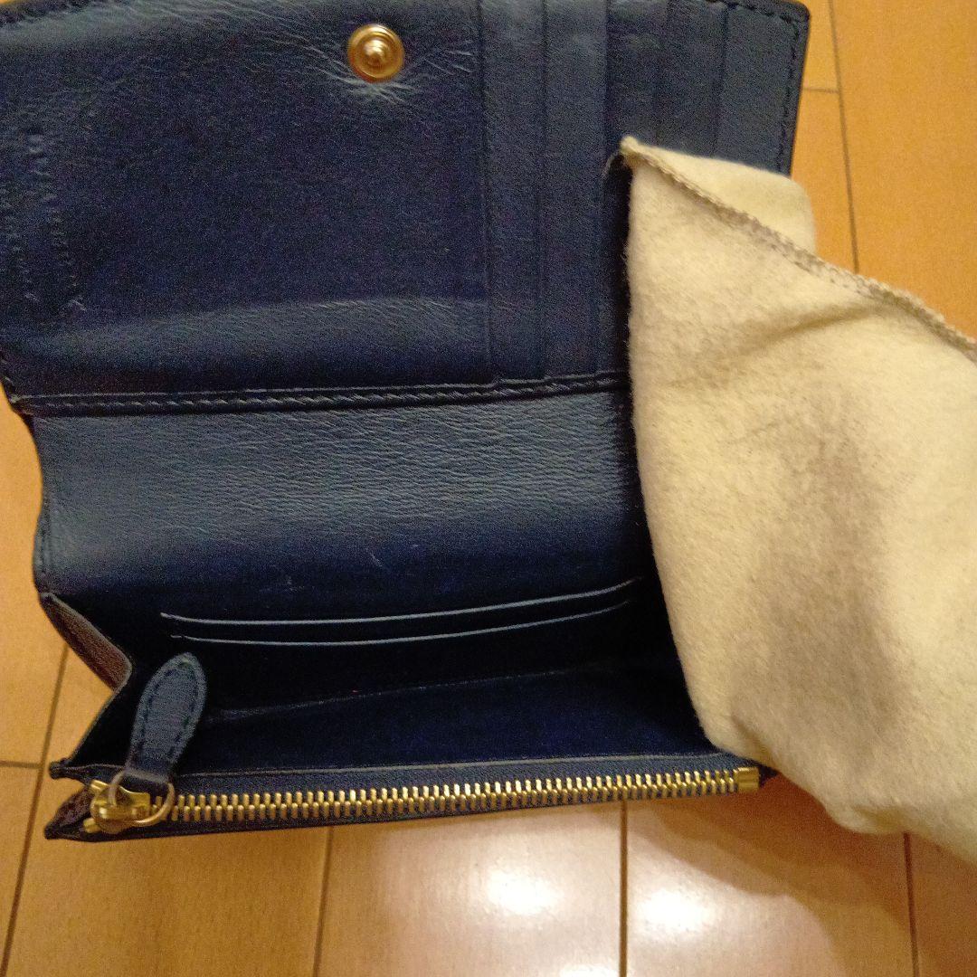BURBERRY 二つ折り財布 ネイビー