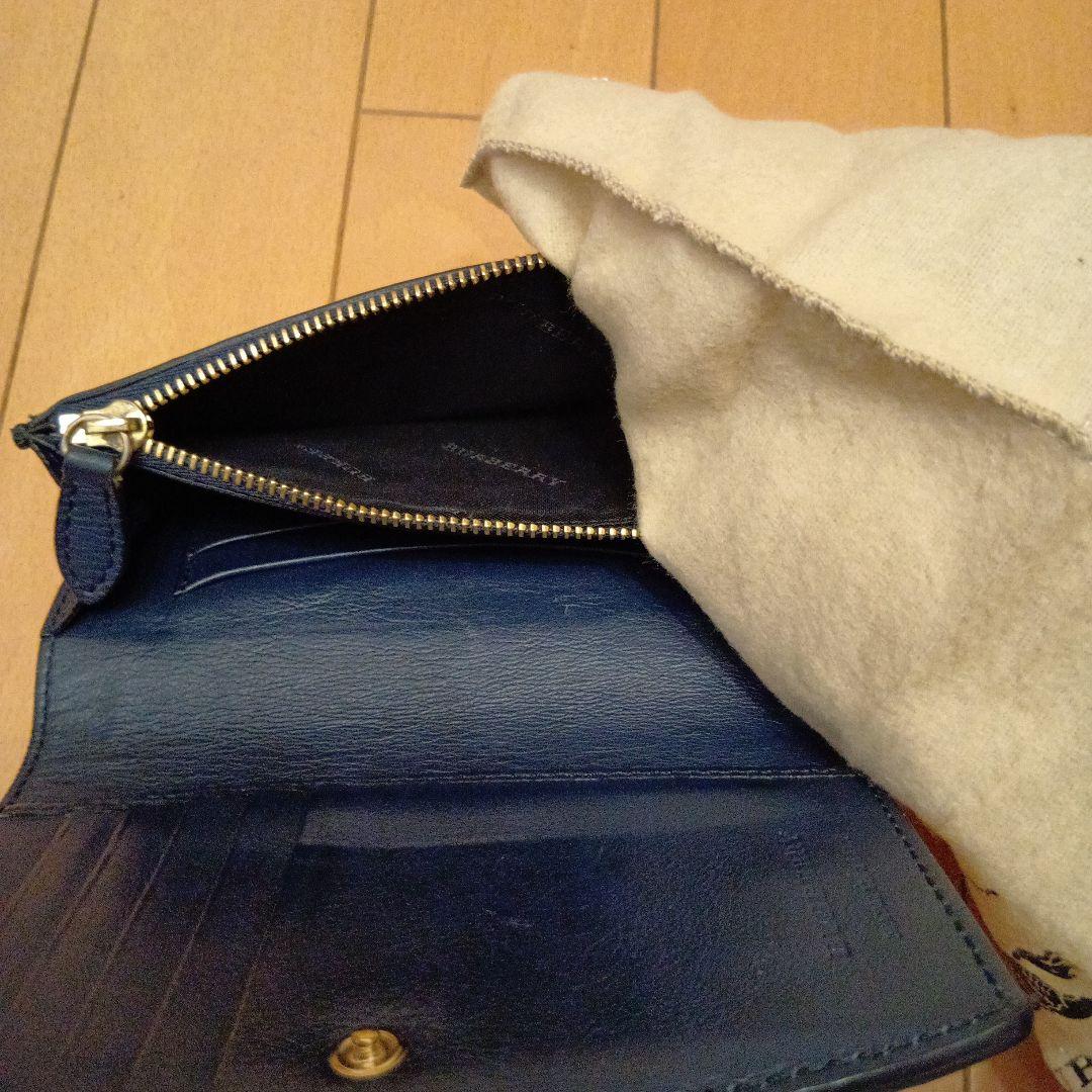 BURBERRY 二つ折り財布 ネイビー