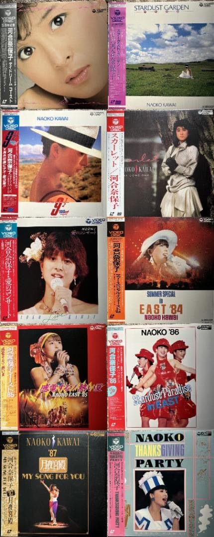 LD 河合奈保子 レーザーディスク １０枚セット