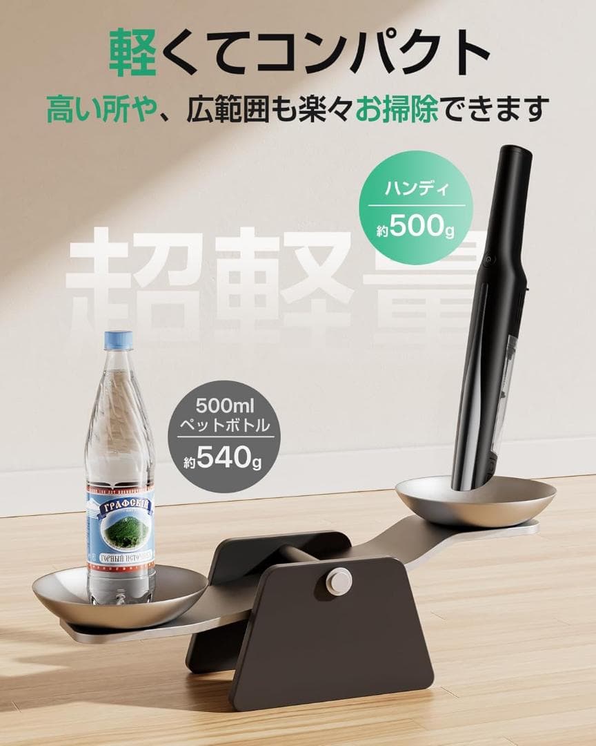 新品 掃除機 コードレス 軽量 45000pa 超強力吸引 スティッククリーナー