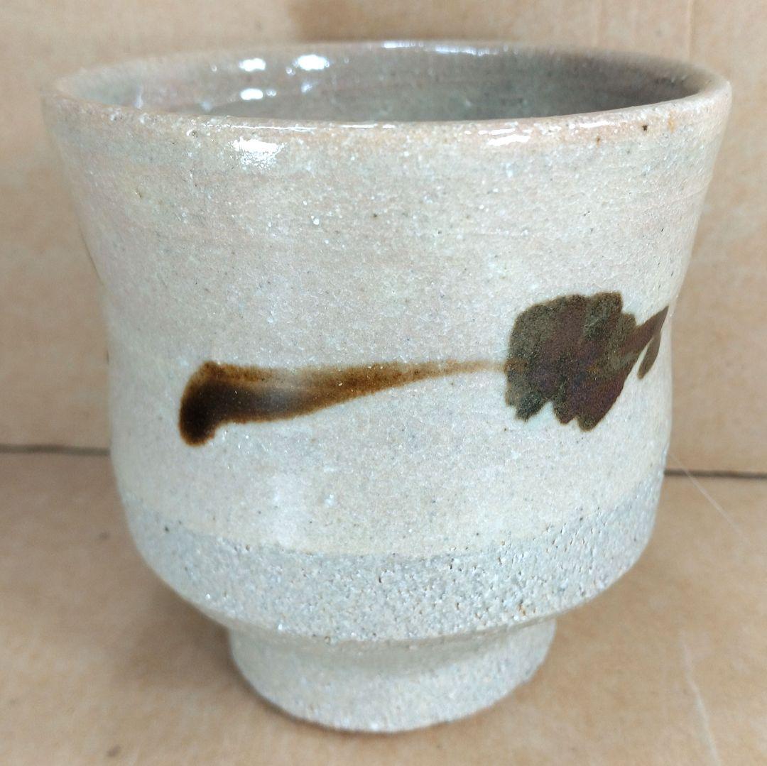 【本物保証】濱田庄司(浜田庄司) 湯呑 共箱 美品 人間国宝 益子焼 民藝 紐紺