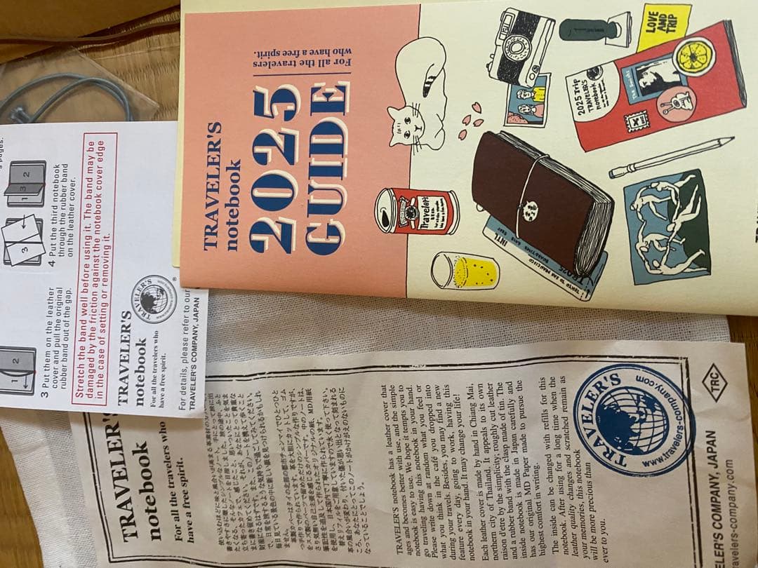 まとめTRAVELER'S notebook 予備無印ノート18冊+結束バンド