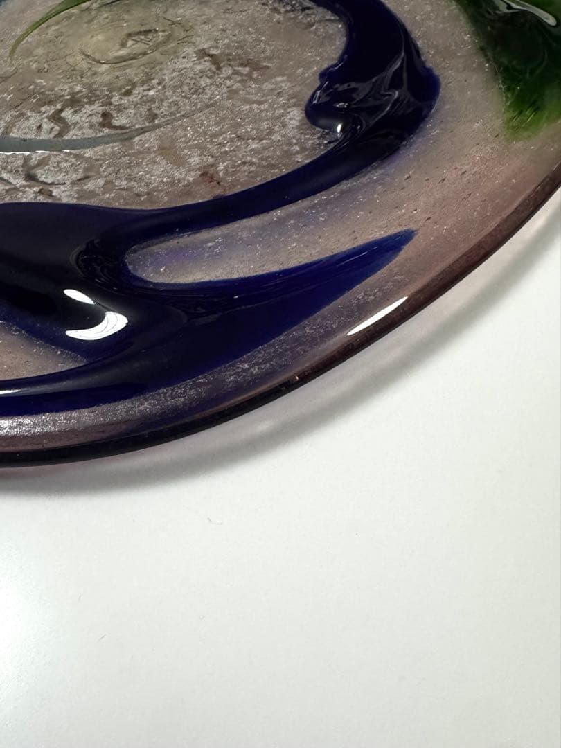 【稲嶺盛吉】琉球ガラス 大判プレート