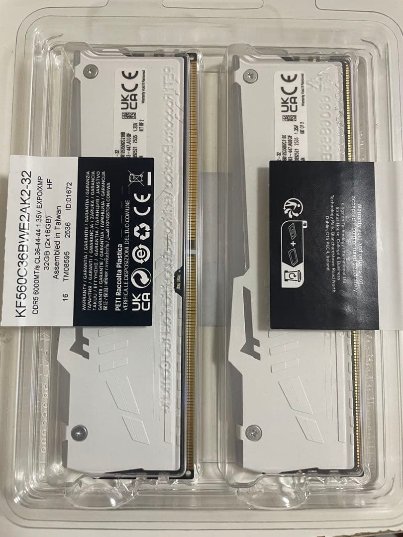 キングストンDDR5 FURY BEAST KF560C36BWE2AK2-32