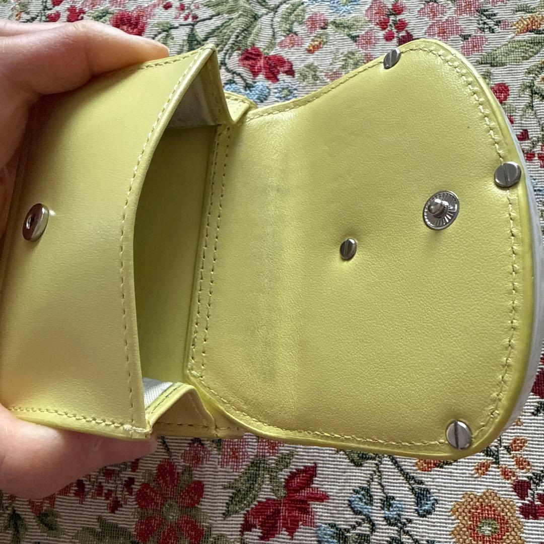 たこ　DIESEL イエロー 三つ折り財布