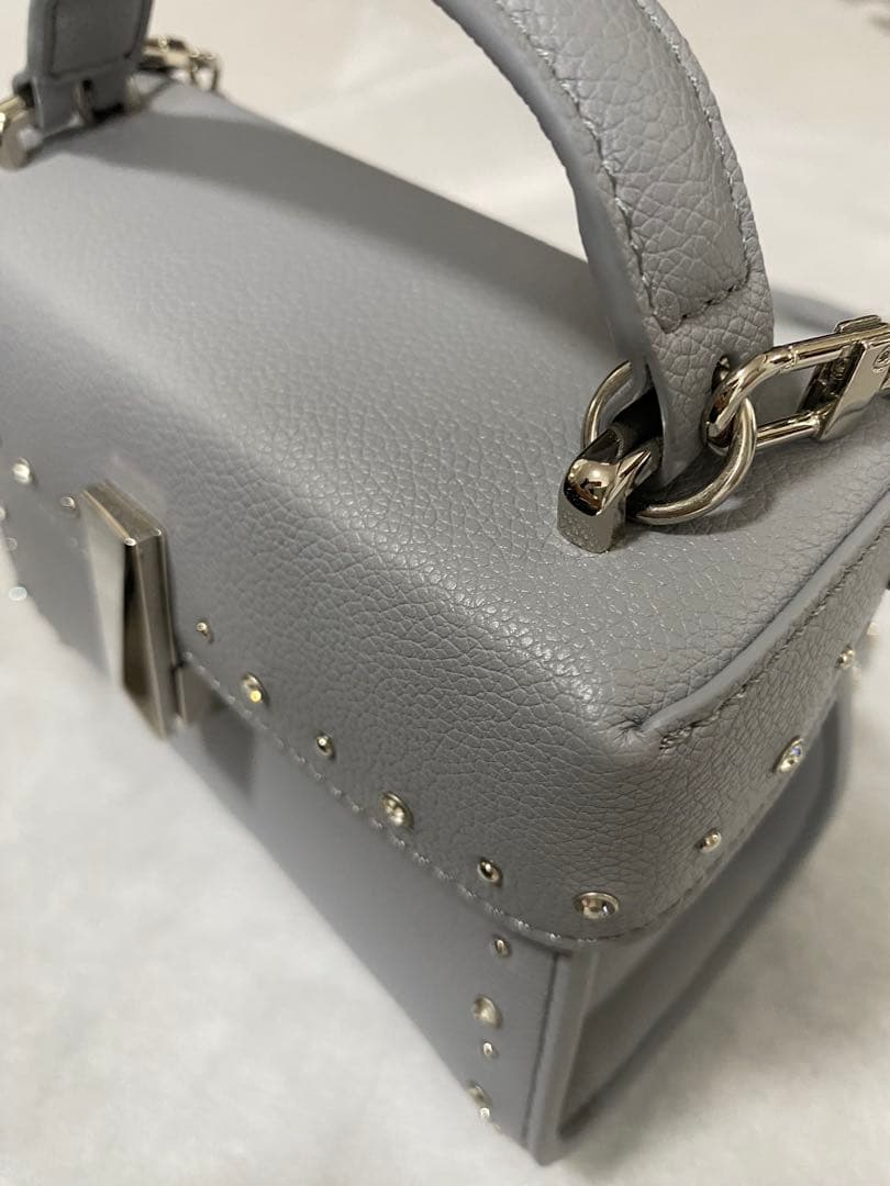 N【リュタン】ビジュースタッズポシェット　セルフォード　DGRY