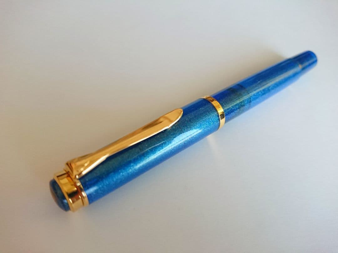 ペリカン Pelikan m200 万年筆 ゴールデンラピス EF 限定色