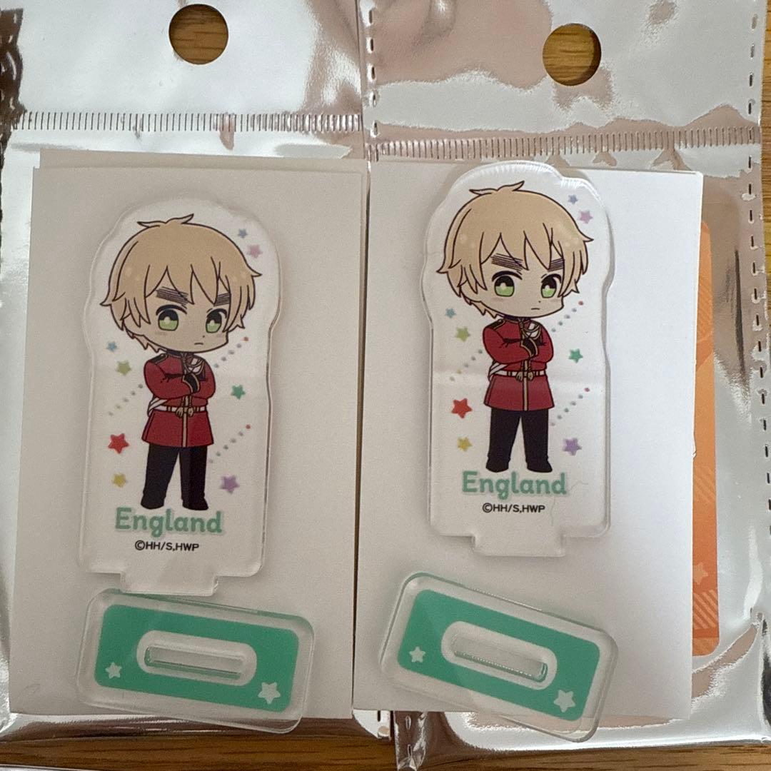 【新品未使用】ヘタリア イギリス アクキー アクスタ 缶バッジ 5点セット