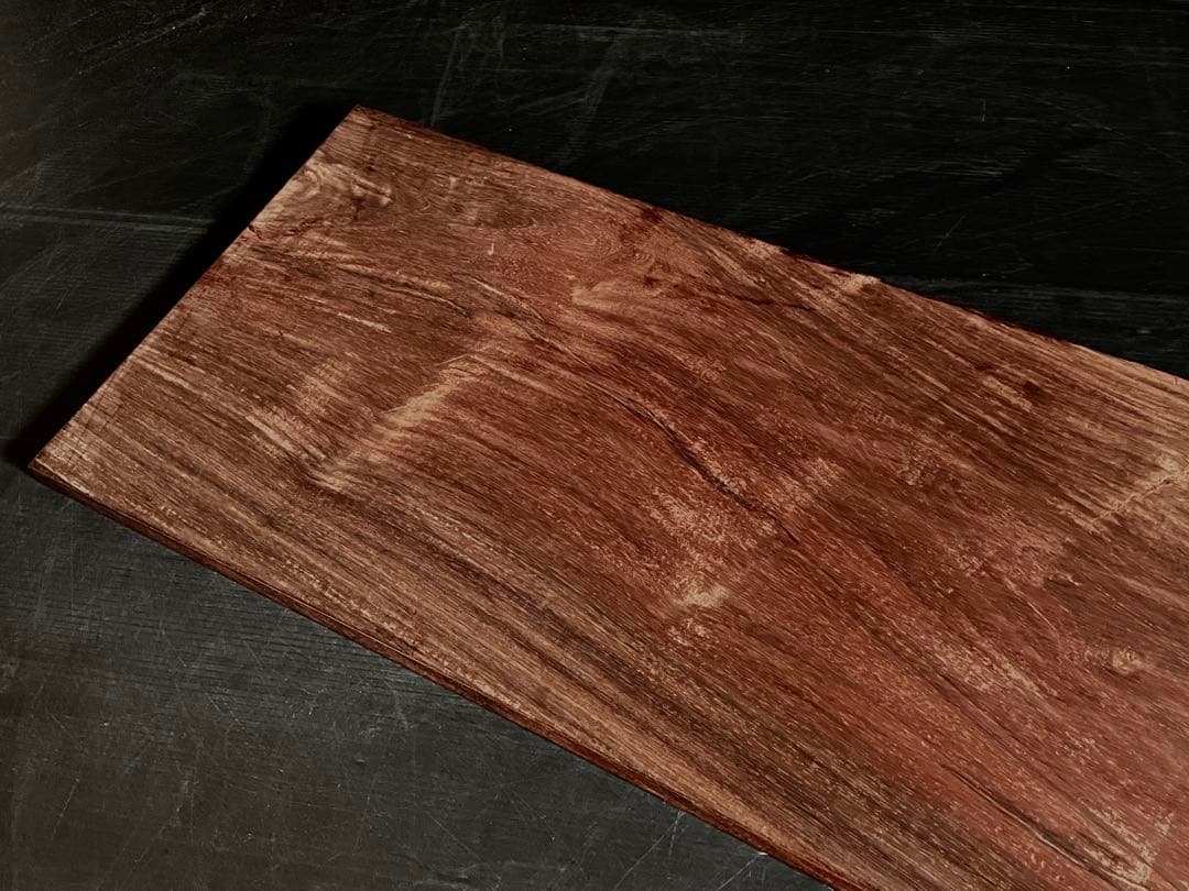「母」 唐木 紅木 花梨 敷板 長板 煎茶道具 飾り板 （115③）