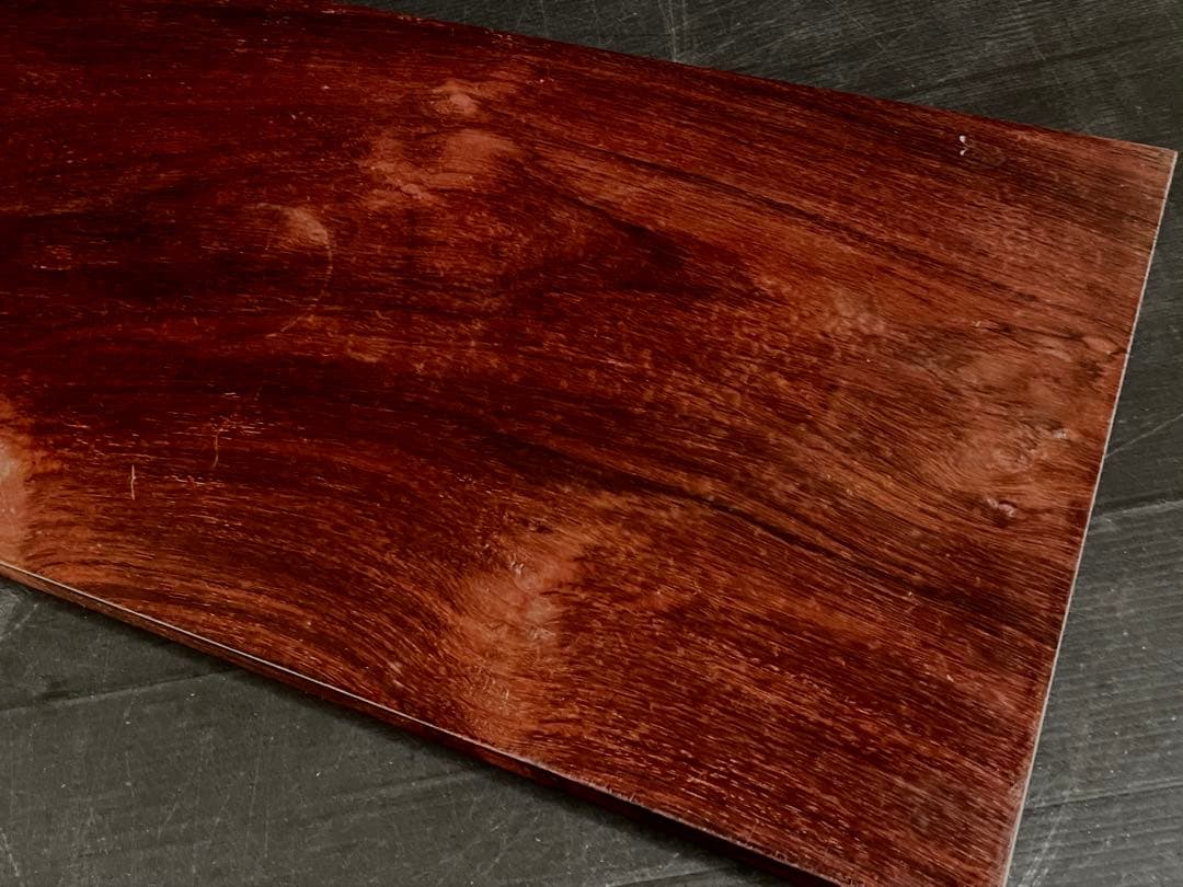 「母」 唐木 紅木 花梨 敷板 長板 煎茶道具 飾り板 （115③）