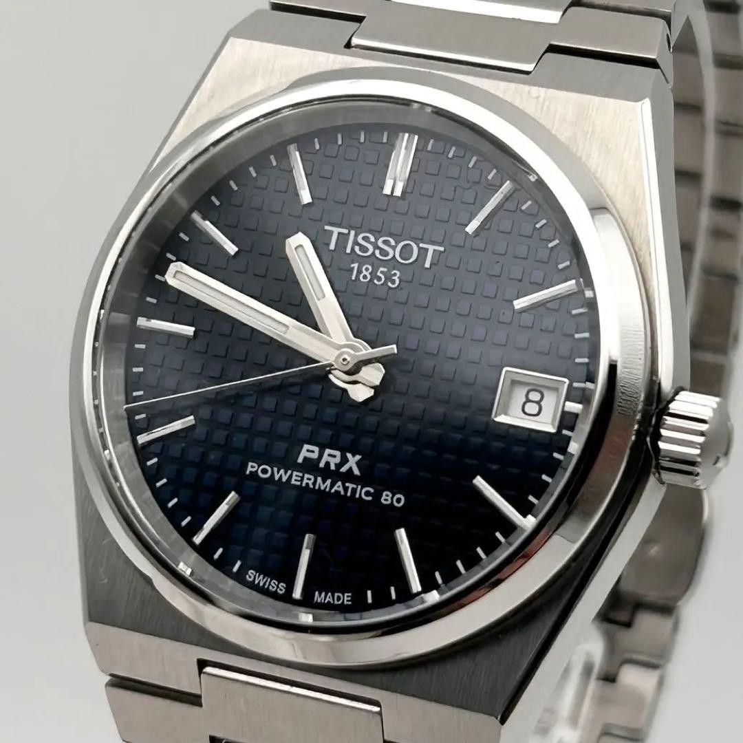 【付属品完備 未使用級 稼働】TISSOT ティソ メンズ デイト PRX