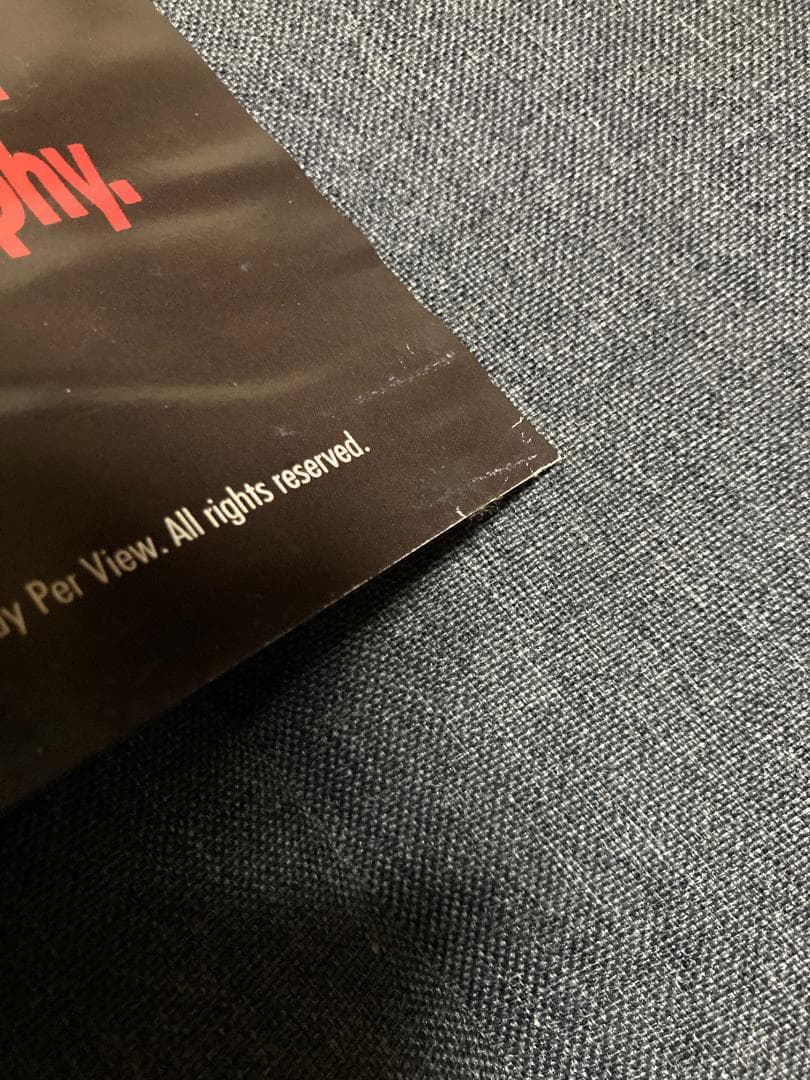 超貴重！MIKETYSON/マイクタイソン/ビッグ ポスター/復帰第一戦/A1