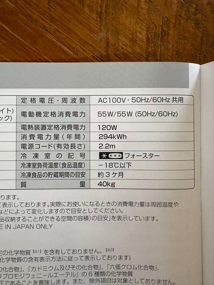 ホワイト 2ドア冷蔵庫(わずか8ヶ月使用した)