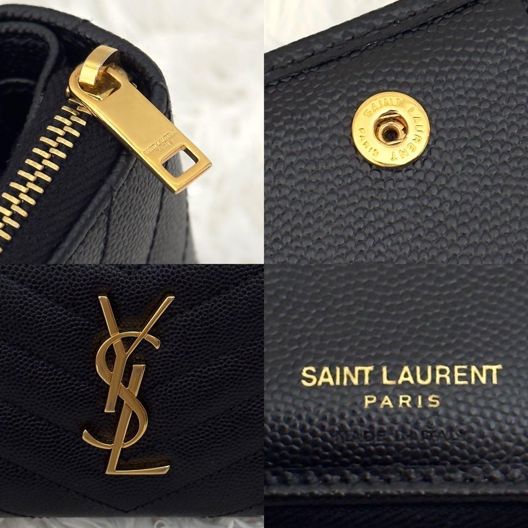 極美品✨サンローランSaint Laurent カランドラ 財布 ブラック 黒