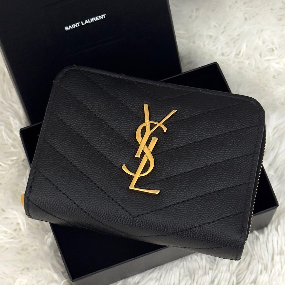 極美品✨サンローランSaint Laurent カランドラ 財布 ブラック 黒