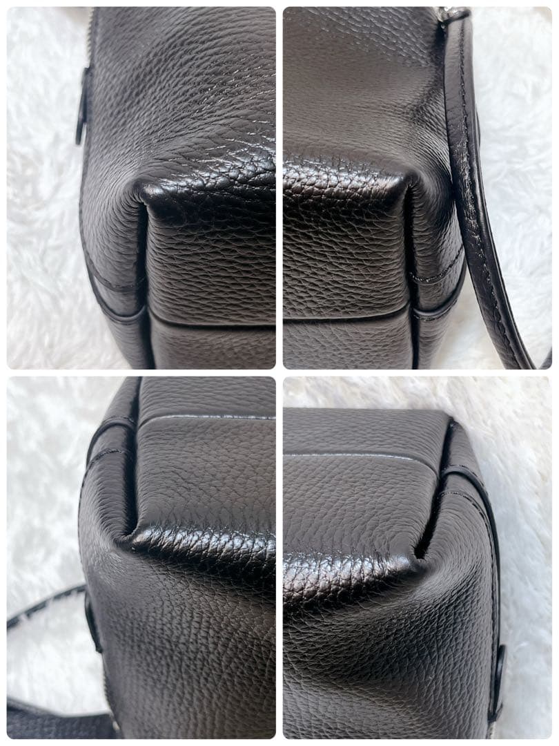 極美品✨現行✨ジャンニキャリーニ ショルダー ハンド バッグ 2way ブラック