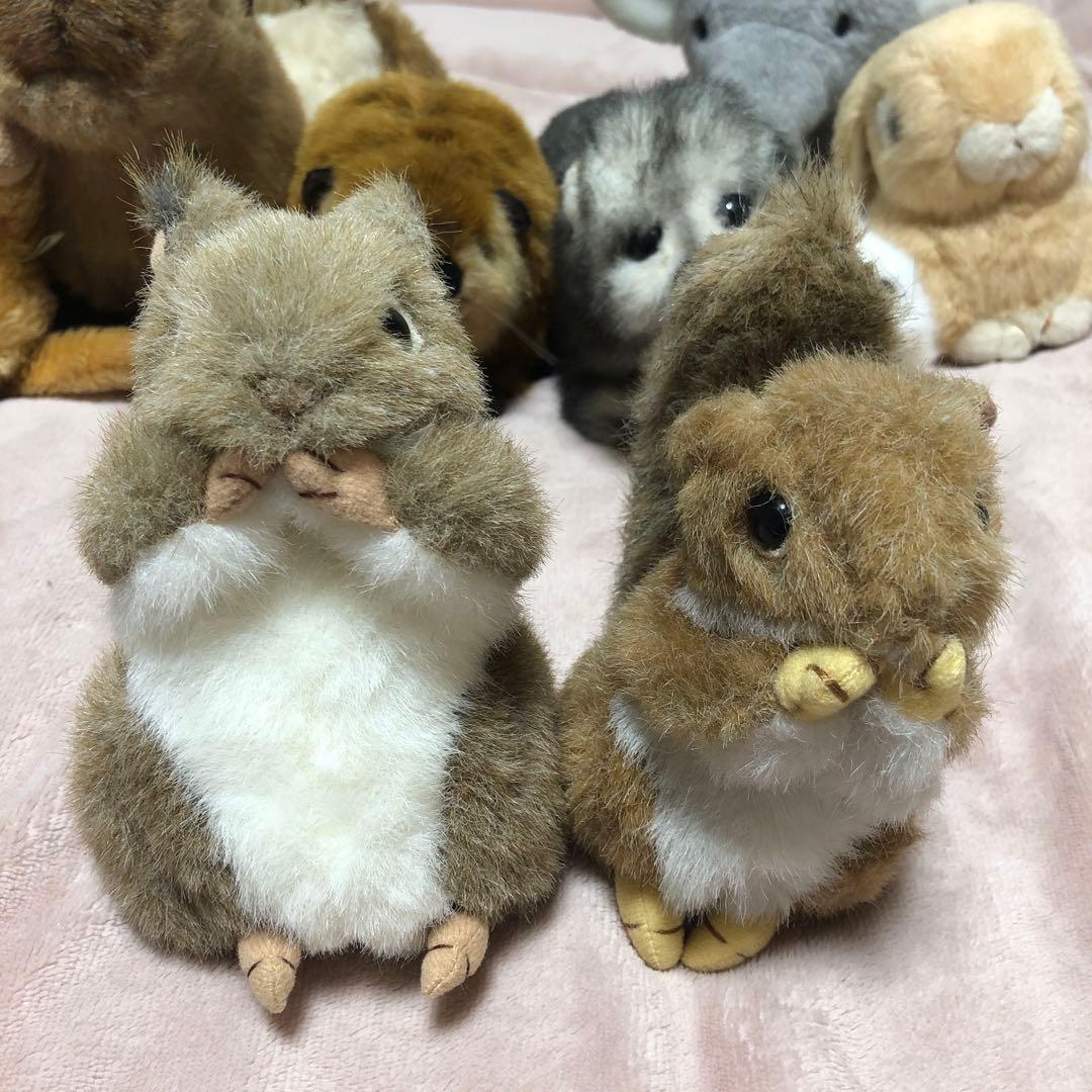 吉徳　にぎやか　ぬいぐるみ 17コセット　中古品　スーパービーバーの刺繍なし