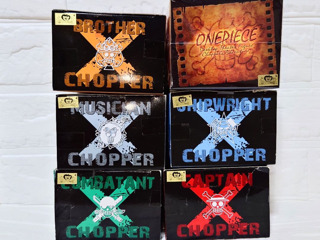 チョッパーフィギュア★目指せ海賊〜新世界編〜＆デスクトップシアター　6体セット