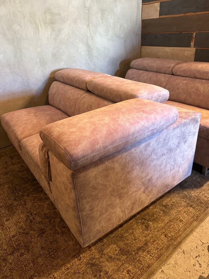 【東京都23区配送無料】定価20万円　ソファー　カウチ　椅子　L型　椅子　チェア