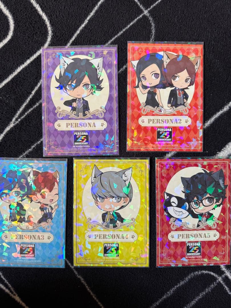 ペルソナ25th ナンジャタウン 特典ブロマイド　1 2 3 4 5主人公