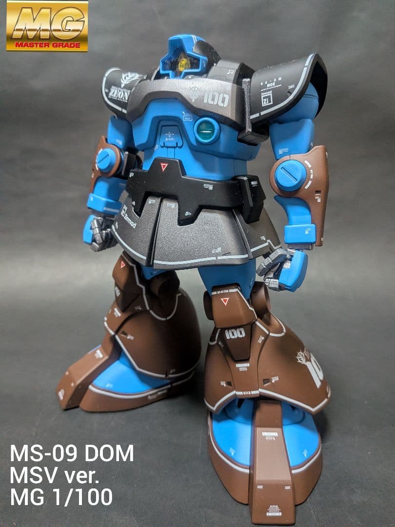 マ*す様 完成品 ガンプラ MG MS-09 DOM ドム 1.0 MSV ve