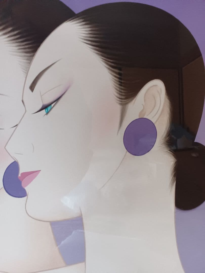 鶴田一郎 「艶鏡」　P20号　 版画　138/150