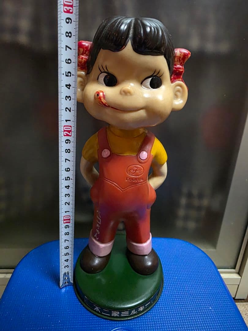 ペコちゃん　ブリキ台座　首振りペコちゃん　ミルキー キャラクター