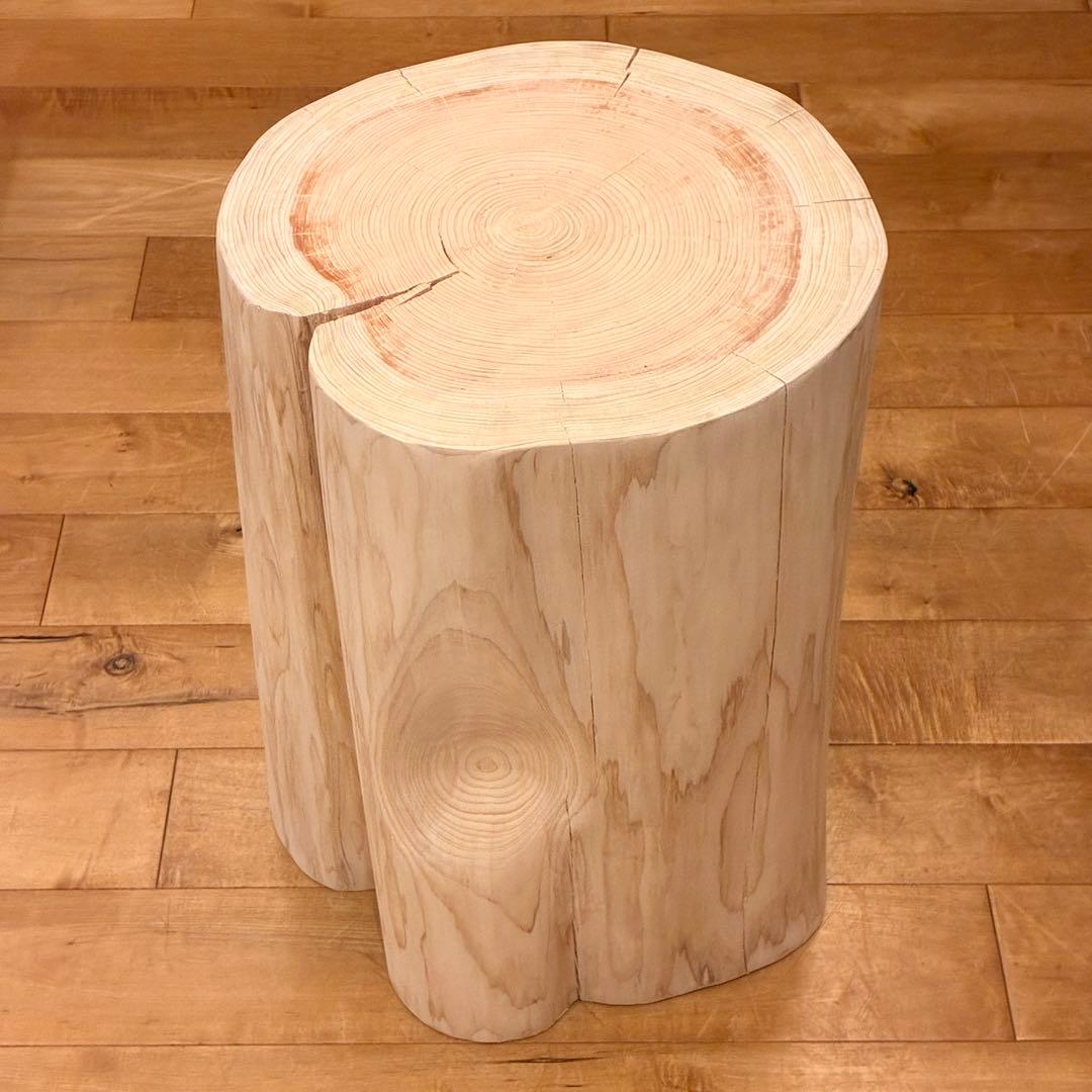 檜　丸太　椅子　スツール　No.1426