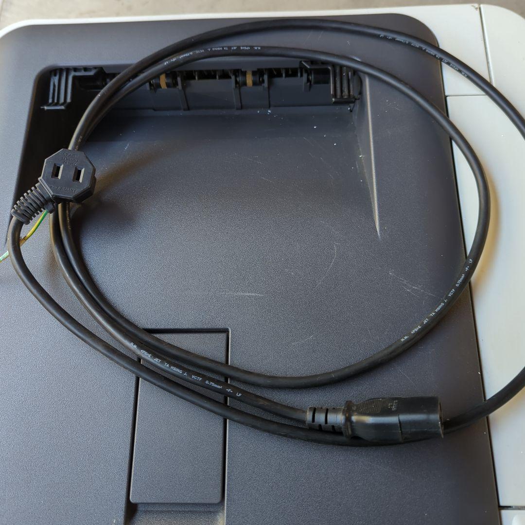 通電OK OKIレーザープリンタ C312dn 電源コードと予備トナー有