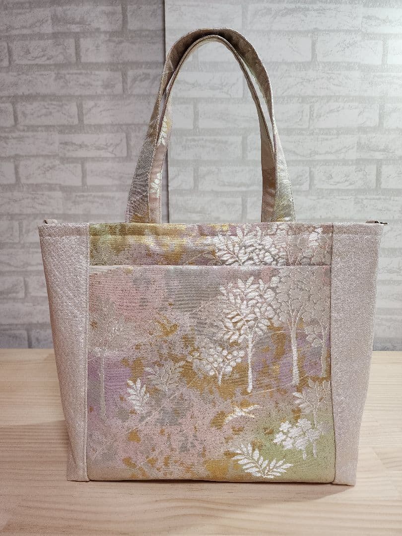 ❤プリン❤ ハンドメイド バッグ ポーチ オレンジ 和装用バッグ