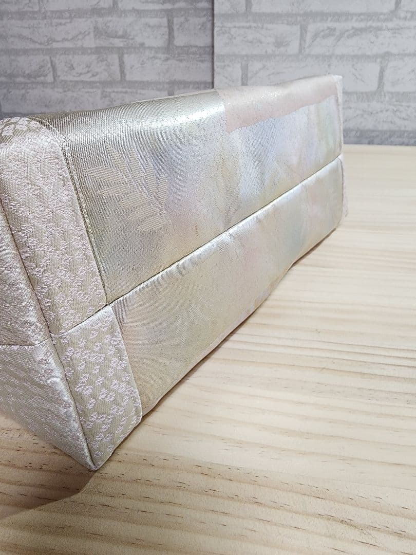 ❤プリン❤ ハンドメイド バッグ ポーチ オレンジ 和装用バッグ