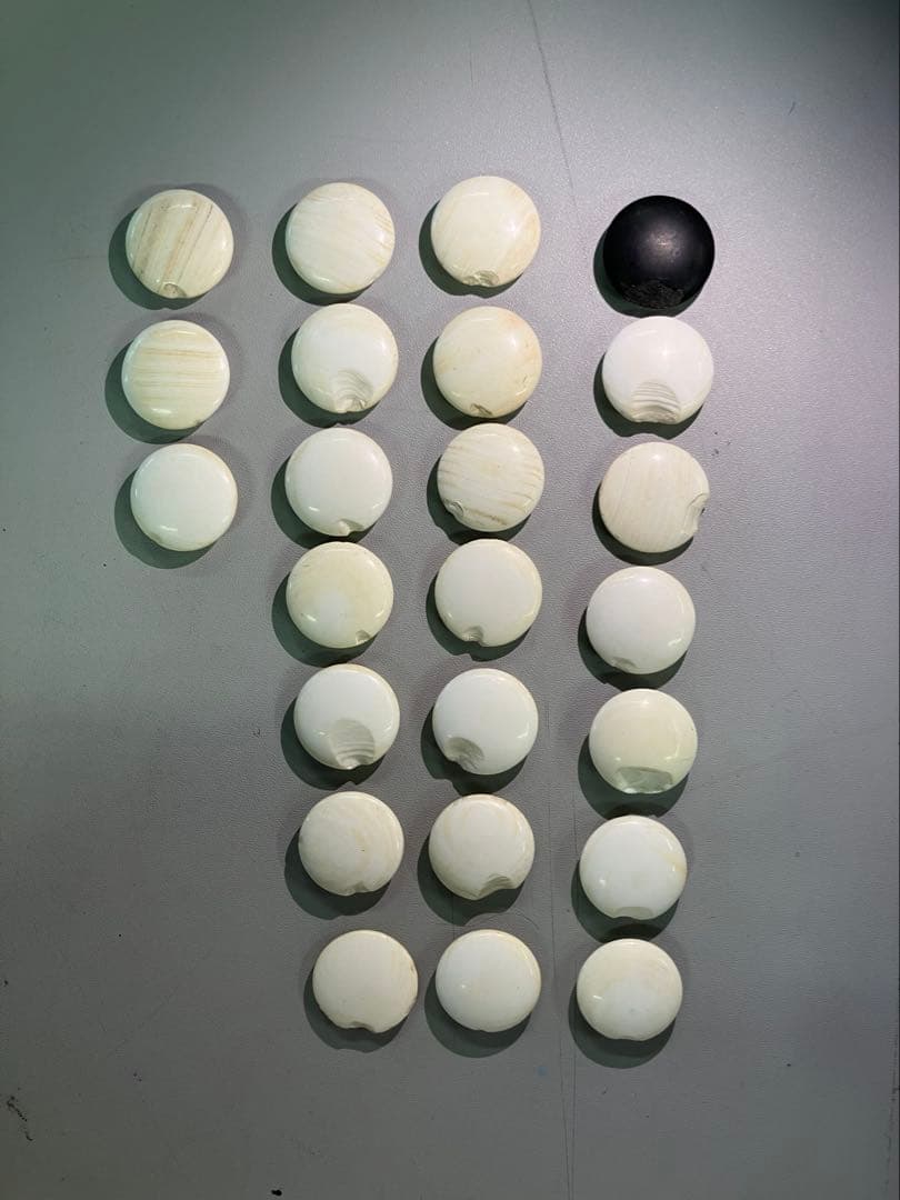 【訳あり】日向特製 本蛤碁石 本那智黒 高級 欅製 囲碁 碁石