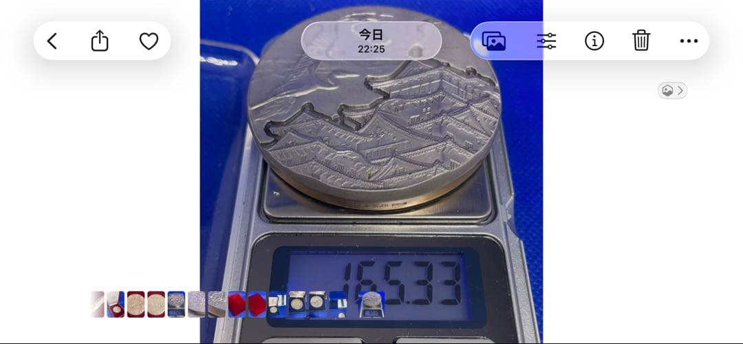 純銀165.33g★ 国宝章牌「姫路城」純銀メダル★造幣局