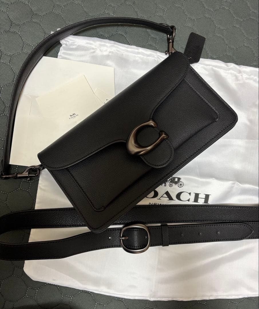 COACHタビー ショルダーバッグ CH857 ブラックシルバー金具