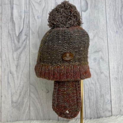 美品♡ヴィヴィアンウエストウッド オーブ ボタン ニット帽 ニットキャップ