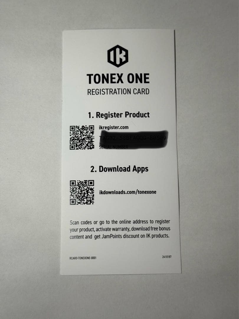 ギター IK Multimedia TONEX ONE