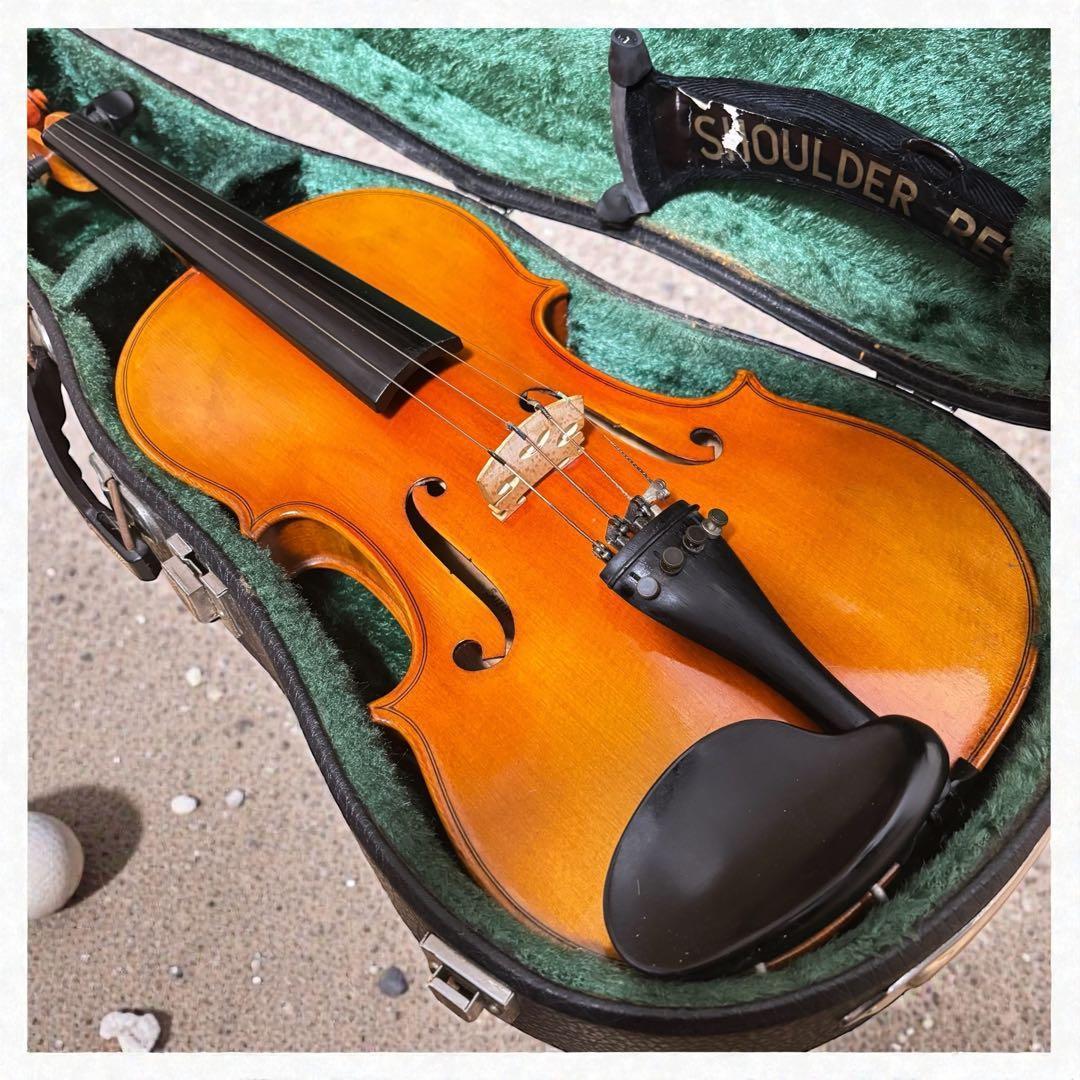 【美品良杢】Suzuki バイオリン No.330 3/4 82年製 美品 木目