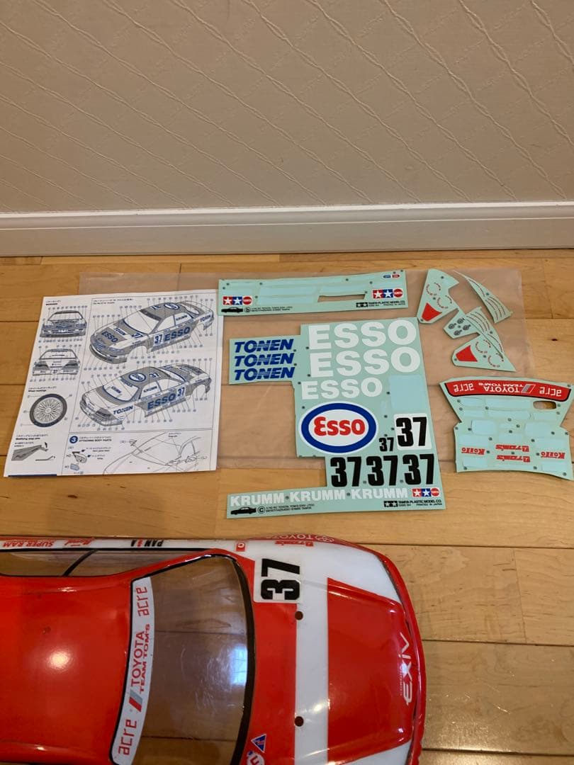 タミヤ　1/10ラジコン　FF01シャーシ　コロナEXIV サンワプロポ