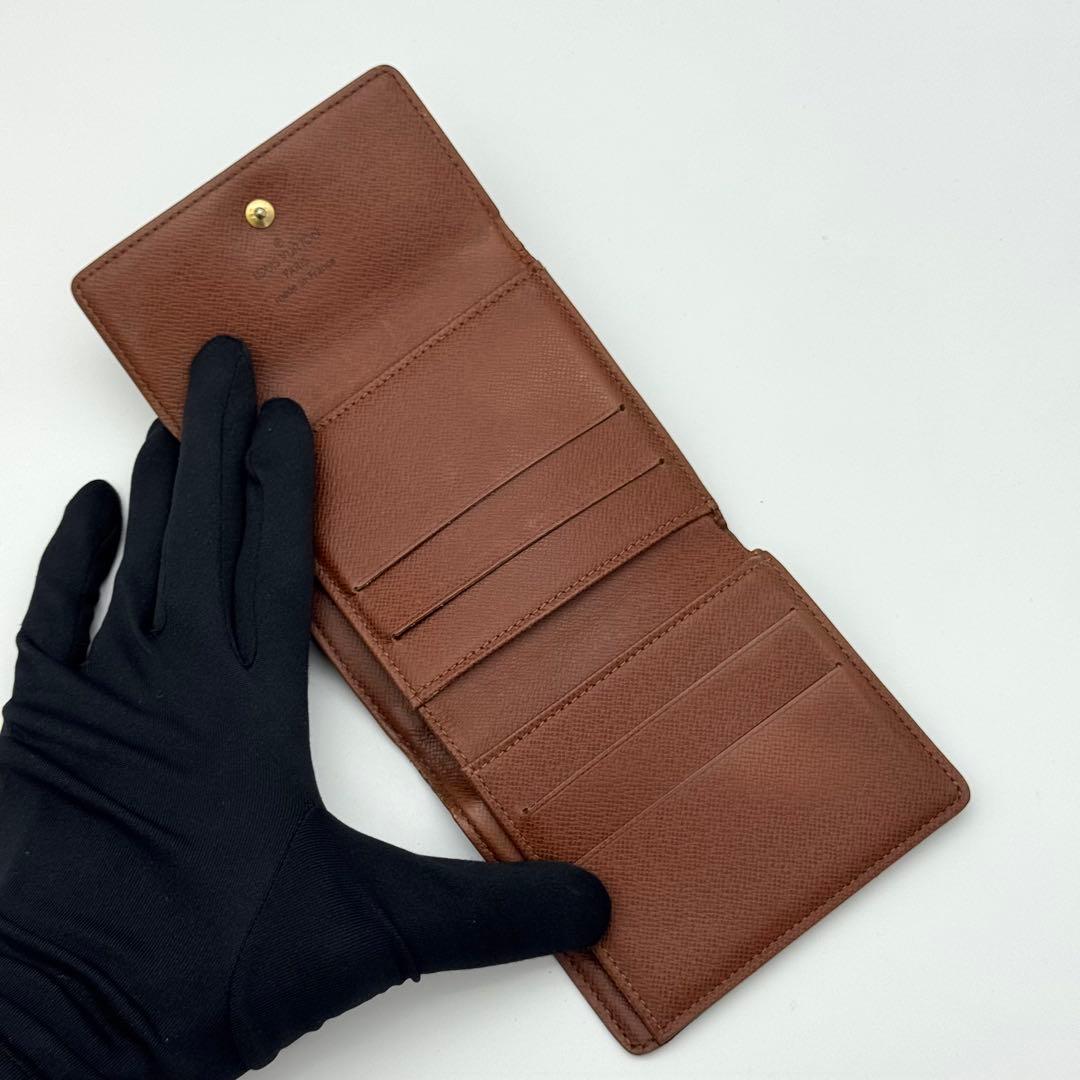 ヴィトン モノグラム ポルトモネ ビエ カルト クレディ 折り畳み財布