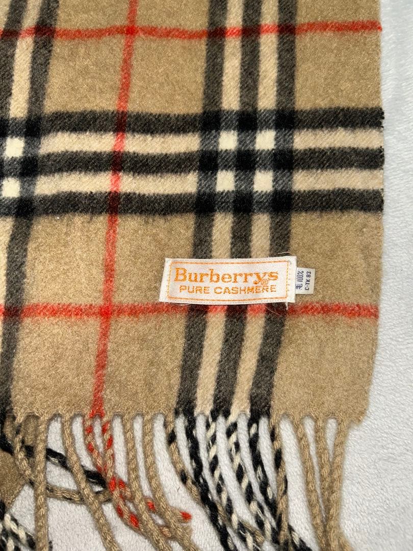 BURBERRY マフラー ノバチェック カシミヤ100 % チェック