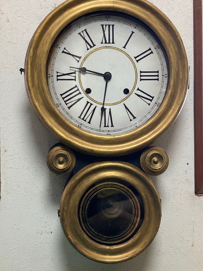 精工舎四つ丸ダルマ型8日巻稼働中 ボンボン時計修復(リペア)品