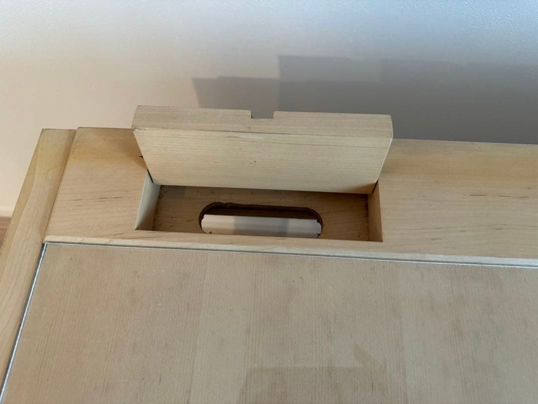 YO　Appleアップル風　デスク　ダイニングテーブル　引き出し付　木製