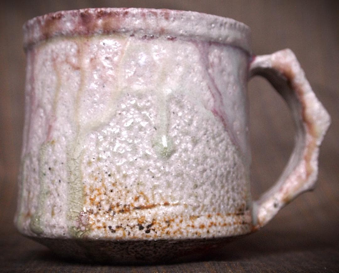 人気作家★高橋燎★信楽【窯変】焼き締めマグカップA★トレインキルン薪窯