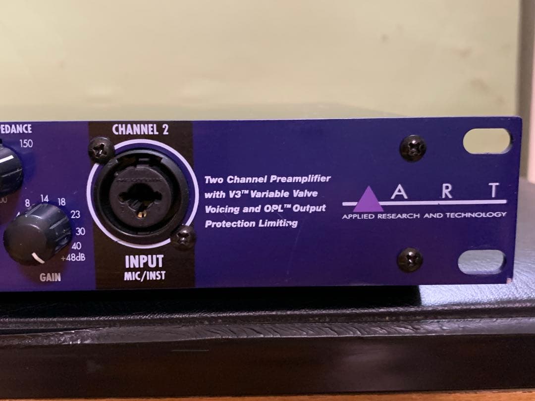 ART TPS2 2CH 真空管マイクプリアンプ TPS II ラックケース付