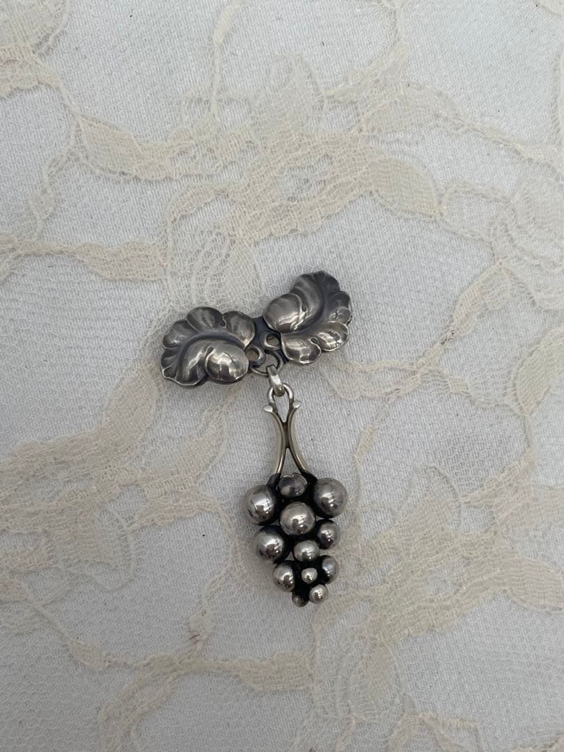 ジョージジェンセン 217A ブローチ ムーンライト シルバ