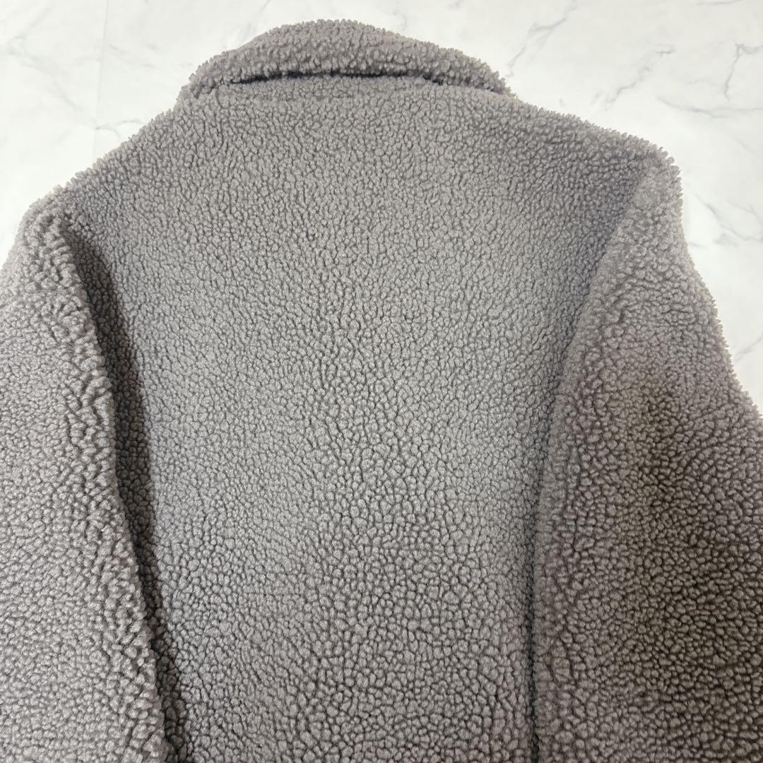 ✨美品 即完売品✨ ZARAダブル テディベアコート ボア グレー ロング L