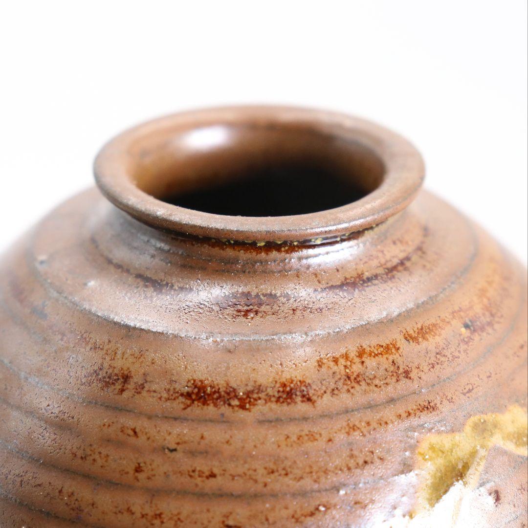 御室窯 柴田孝三作 唐物中興名物 岩城文琳写 茶入 東山緞子仕覆　V906